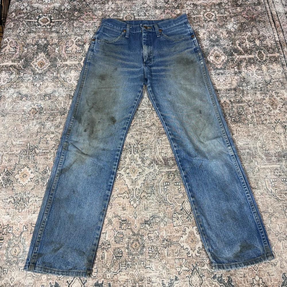 vintage wrangler cowboy cut 13mwz size 29x31 jeans western